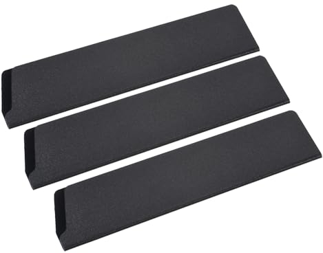 M METERXITY 3er Pcs ABS Messerscheiden - Universelle Messerschutzhüllen Für Küchenmesser (10 Zoll Schwarz)