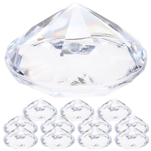 NUOBESTY 12stücke Teiliges Tischnummernhalter Aus Elegante Platzkartenhalter Für Hochzeiten Und Partys Glitzernde Diamantform Für Stilvolle Tischdekoration