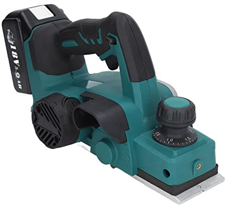Pialla a Mano, Indicatore del Livello della Batteria Pialla Elettrica 18V 12000 Giri/min ABS Facile Rimozione dei Trucioli per la Lavorazione del Legno