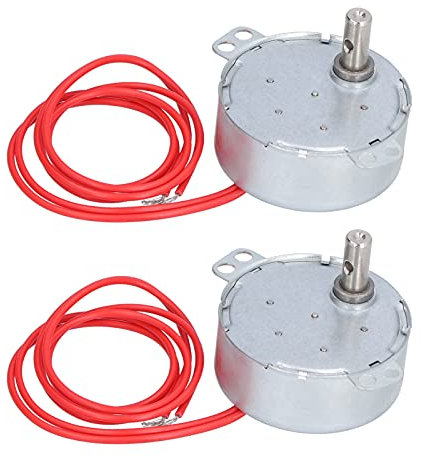 ANKROYU 2PCS AC12V 8 10R MIN 4W Micro Motor, Aluminum Direction Synchronous Electric Transmission Parts, Low Noise AC Synchronous Motor for Electric Fans