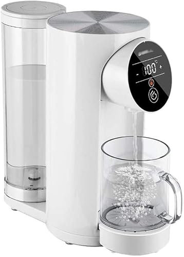 Mini dispensador automático de agua inteligente para el hogar, 1.2 L, tres segundos, dispensador de agua caliente instantáneo de escritorio con instrucciones de descalcificación, luz presente