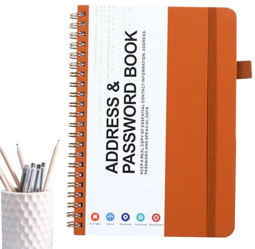 Kleine Passwortbücher für Senioren, Passwort-Organizer-Buch | Passwort-Organizer-Notizblock,Adressbuch Kleine Passwortbücher für Verwandte, Freunde oder Kollegen