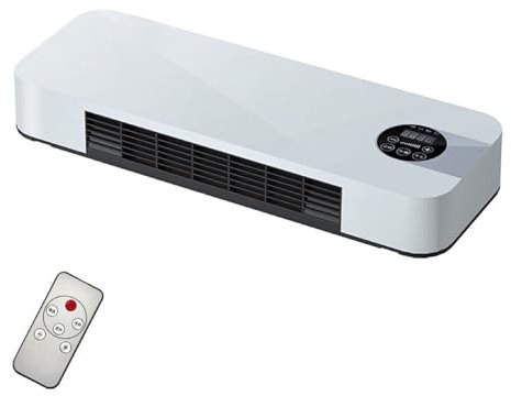 Calentador De Pared De 1500 W, Ventilador De Aire Acondicionado Con Calefacción PTC Portátil Con Control Remoto, Ventilador Frío Y Caliente Con Temporizador De 6 Horas, Calentamiento Rápido De 3S