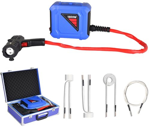 Flameless Induction Heater 1800W, Magnetic Heating Tool with 4 Coils for Bolt Removal