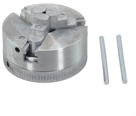 Mandrino per tornio manuale Set 1 con 3 ganasce in lega di zinco mandrino autocentrante per tornio per la lavorazione del legno con strumenti accessori