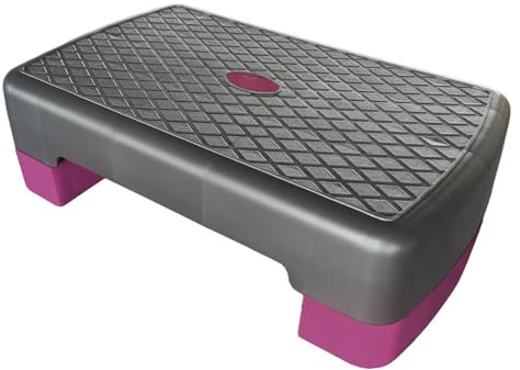 Fitness Stepper Für Zuhause, 45x28x13cm Aerobic Stepper Klein, Steppbrett Fitness, Höhenverstellbar, rutschfeste Oberfläche, Fitnessgeräte Für Krafttraining Und Aerobic