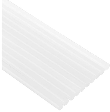 Barras de pegamento, 10 piezas de 7 x 200 mm/11 x 200 mm, adhesivo termofusible transparente for herramientas de bricolaje, reparación de accesorios de aleación.(7x200 Mm)