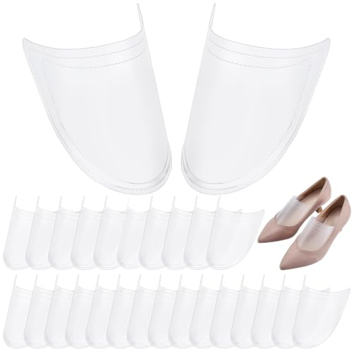 WEBEEDY 60 pezzi inserti per alberi da scarpe da uomo e donna in plastica trasparente per mantenere la forma protegge le pieghe regolabile supporto per stivali per scarpe in pelle e stivali da viaggio