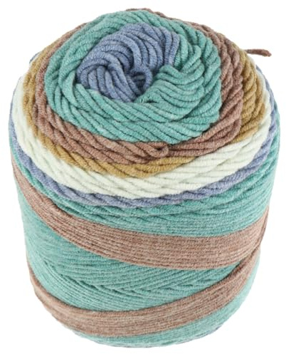 Holibanna Cordoncino di Maglia per Uncinetto Intrecciato in Cotone e Acrilico 1 Rotolo Colorato e Resistente e Creazione di Bambole e Cuscini per DIY
