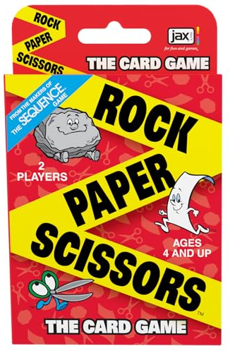 Jax: Rock Paper Scissors - The Card Game | Traditional Card Games for Kids | For 2 Players Ages 4 Plus