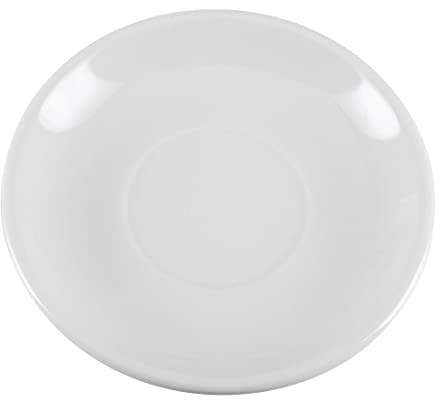 Olympia Athena CC202 - Piattini da 145 mm, in porcellana bianca, adatti per tazze CC201, GG870 e CC200, resistenti alle scheggiature, adatti per microonde e lavastoviglie, confezione da 24