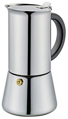 Cilio 0000342321 Espressokocher Rigoletto 4 Tassen, Edelstahl, silber, 20 x 10,5 x 10,5 cm