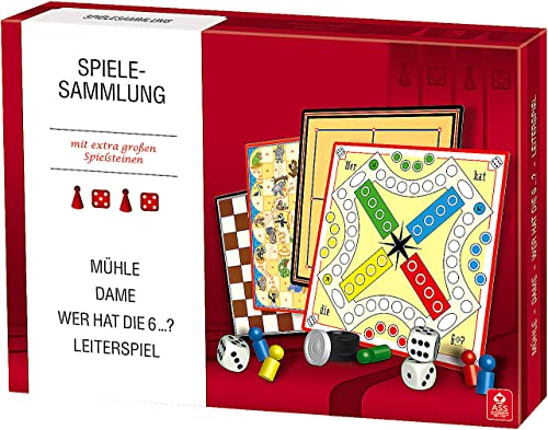 ASS Altenburger 22570310 - Spielesammlung mit extra groߟen Spielsteinen