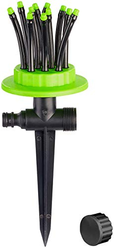 Royal Gardineer Wassersprinkler: Gartensprinkler mit 12 biegsamen Düsen (Wassersprinkler Garten, Wassersprenkler, Sprinkleranlage)