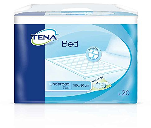 Tena Einweg-Bett- und Stuhlkissen 180 x 80 cm (71 x 31,5 Zoll) - PACK 20 (Anspruch auf Mehrwertsteuererleichterung in Großbritannien)