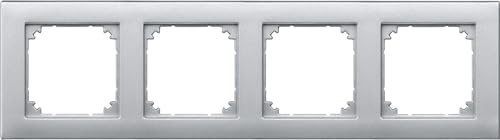 Merten 486460 M-PLAN-Rahmen, 4fach, aluminium