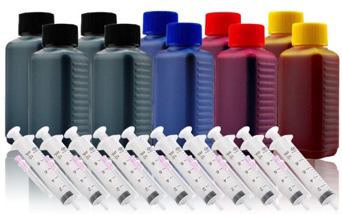 Nachfülltinte Druckertinte Refillset für CANON PGI-5BK/CLI-8,PGI520/CLI-521,PGI-525PGBK/CLI-526 (für CANON PIXMA IP3300 IP3500 IP4200 IP4500 IP4600 IP5200 IX4000 IX5000 IX6250 IX6550 MP500 MP510 MP520 MP530 MP600 MP610 MP800 PIXMA MP800R MP810 MP830 MX700 MX850 MG5150 MG5250 MG5350 MG6150 MG6250 MG8150 MG8250), 1000ml