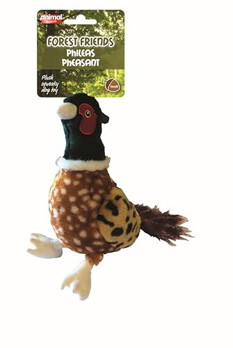 Animal Instincts Forest Friends Phileas Pheasant Plush Dog Toy, Small