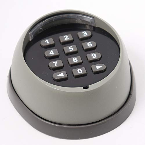 Belko Keypad/telecomando wireless con campo numerico per cancelli oscillanti e rotanti per porte del garage, 2 canali, 433 MHz