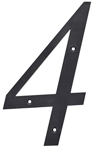 Hillman 847378 - Numero civico 4 in plastica per unghie, 15 cm