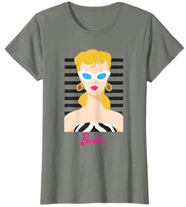 Maglietta donna Barbie, Ufficiale, BB60, Multicolori Maglietta