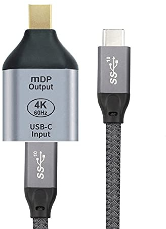 Cablecc 10Gbps 100W Kabel USB-C Typ C Buchse Quelle auf Mini Displayport DP Sink HDTV Adapter 4K 60hz 1080p für Tablet & Telefon & Laptop