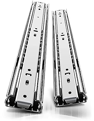 WAOUY Schubladenauszüge Schwerlast 500mm Schubladenauszug Rollenführung Schubladenschienen Vollauszug Schubladenschiene Metall Breite 51mm 68kg (Size : 900mm/36inch)