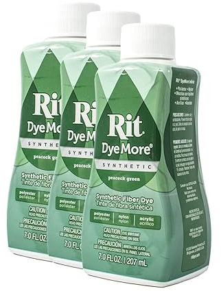 Rit Farbstoff, flüssig, synthetisch, 236 ml, Pfauengrün, 3 Stück
