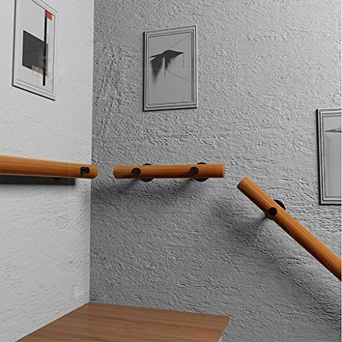 GLP Pasamanos Escaleras Pasamanos de madera (50 cm 600 cm), Pasillo antideslizante Escalera Pasamanos Varilla de apoyo, Kit de barandilla de pared para ancianos y niños, Para escaleras de