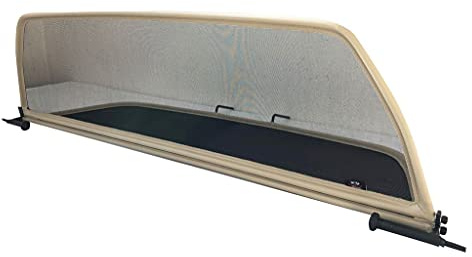 PureWind Windschott kompatibel mit BMW E64 6er Baujahr 2004-2010 (Beige) – Windschott Universal mit Schnellverschluss inkl. Tasche