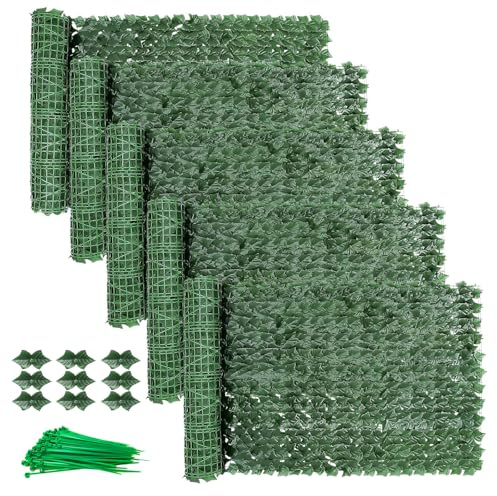 Balkon Sichtschutz,300x100cm Sichtschutz Zaun,Sichtschutz Balkon Mit Kabelbindern, Sichtschutz Efeu, Zaun Sichtschutz, Sichtschutz Garten,Efeu Sichtschutz,Garten Sichtschutz Uv-Beständig(5 Stück)