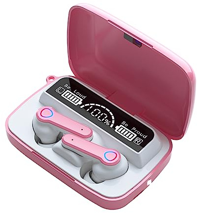 Genérico AI-008-B (M19) Casque sans Fil - Bluetooth 5.3 - Assistant Vocal - Étanche pour Douche ou Sport - Blocage du Bruit extérieur - Microphone pour téléphone - Stéréo HiFi