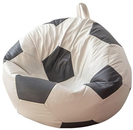 DECORN Ultraweicher Sitzsackbezug (kein Füllstoff) Lazy Sofa Sack Kuscheltier Spielzeug Aufbewahrung Sitzsack Stühle Spielzeug-Organizer-Tasche für Jungen und Mädchen,80cm-Soccer Ball