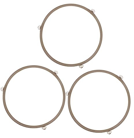 MAGICLULU 3 Soportes Redondos para Bandeja de Microondas, Plástico Blanco, Resistentes al Calor Desgaste, Repuesto Práctico para Horno