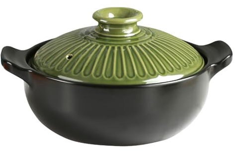 Sartenes de cerámica, ollas de barro for cocinar, cazuela pequeña, olla de barro de cerámica for cocinar, olla de terracota, olla caliente de arcilla con tapa, utensilios de cocina de cerámica for coc