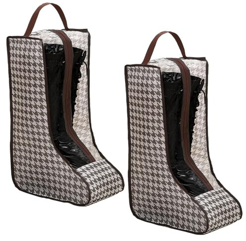 2 Stück Stiefeltasche Reitstiefel,Tragbare Stiefeltasche mit Griff,Schuhtasche für Zuhause und Reisen,Schuhbeutel für Stiefel Aufbewahrung,Schuhsack für wasserdichte und Staubdicht mit Reißverschluss