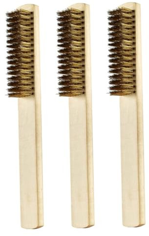 Gatuida 9stücke Teiliges Kupferdrahtbürsten Holzgriff Rostentfernung Von Und Metalloberflächen Langlebig Und Leicht Für Präzise Und Pflege