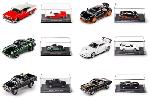 Majorette Auto Collection (1 Modelo de Coche) - icónico Coche de coleccionista con chasis de Metal, neumáticos de Goma y escaparate, Escala 1:64, selección aleatoria de 6 vehículos clásicos a Partir