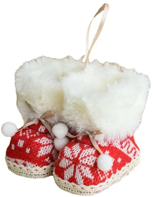 Guaber Botas De Decoración Navidad Colgante para La Bolsa Dulces para Hogar Decoración del Árbol Los Niños 2024 Suministros Año Nuevo Botas Navidad Adorno