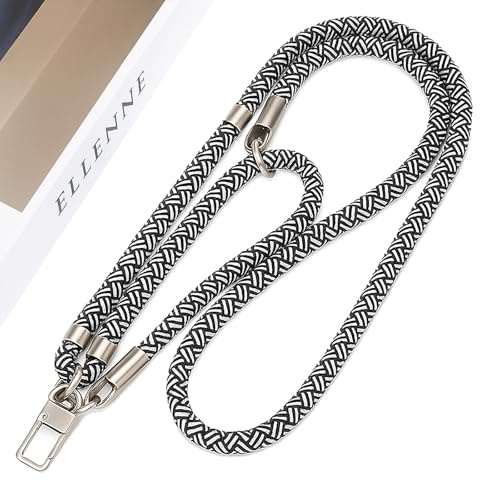 ELLENNE Cordino polso Cellulare,Tracolla,Cinturino 30/120/150cm BIANCO/NERO C07