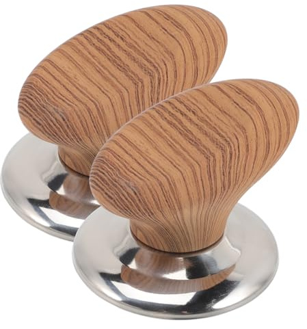 Toyvian 2 Pièces Boutons De Couvercle De Pot Remplacement Du Bouton Du Couvercle Poignée De En Bois Ustensiles De Cuisine Pour Casseroles Et Poêles Installation Facile Résistant À La Chaleur