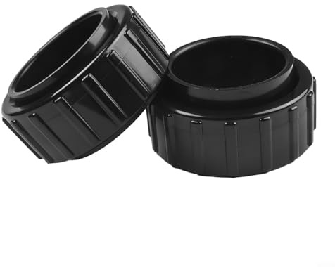 2 Stück 5,1 cm Salzzellen Union Connector Ersatz-Kit für Hayward, PVC Turbo Überwurfmutter Saitenhalter mit O-For Ring Dichtung, auslaufsicherer Pool