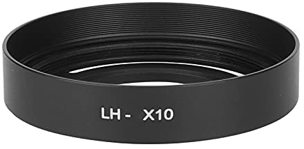 Culnflun Motljusskydd för X10 X20 X30, ihålig metall avtagbar kamera motljusskydd med 52 mm filtergänga för digitalkamera (Black)