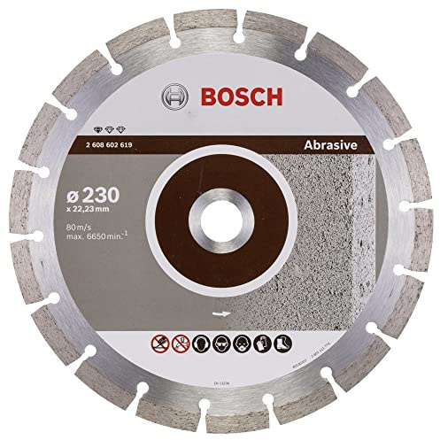 Bosch Accessories 2608602619 Disque à tronçonner diamanté standard for abrasive 230 x 22,23 x 2,3 x 10 mm