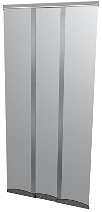Windhager Lamellentür Comfort, Türvorhang Lamellenvorhang Fliegengitter, individuell kürzbar, 95 x 220 cm, alu, 03746