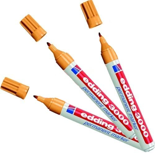EDDING 750 Lackmarker 3er Sparpaket | 9 Farben & Sortierte zur Auswahl! (3er Set, orange)