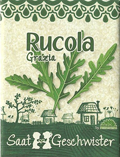 Die Stadtgärtner: Bio-Saatgut Rucola I Premium Gemüse-Samen für bis zu 40 Pflanzen I Bio Pflanzensamen im Samentütchen I Ideal für Hochbeet, Garten & zu Hause
