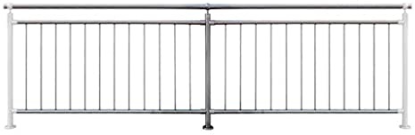 TIBU Geländer senkrechte Streben Balkon Terrasse Brüstung in der Länge: 3290 mm Höhe:900 mm