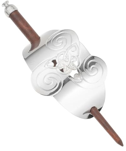 Lurrose Vintage Haarspange Keltischen Haarspangen Metall Essstäbchen mit Stick für Frauen Frisur Werkzeug (Stil 2)