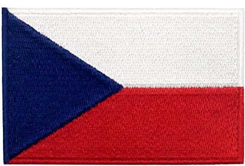 Tschechische Republik Flagge National Bestickter Aufnäher zum Aufbügeln/Annähen
